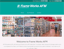 Tablet Screenshot of frame-works.com.au